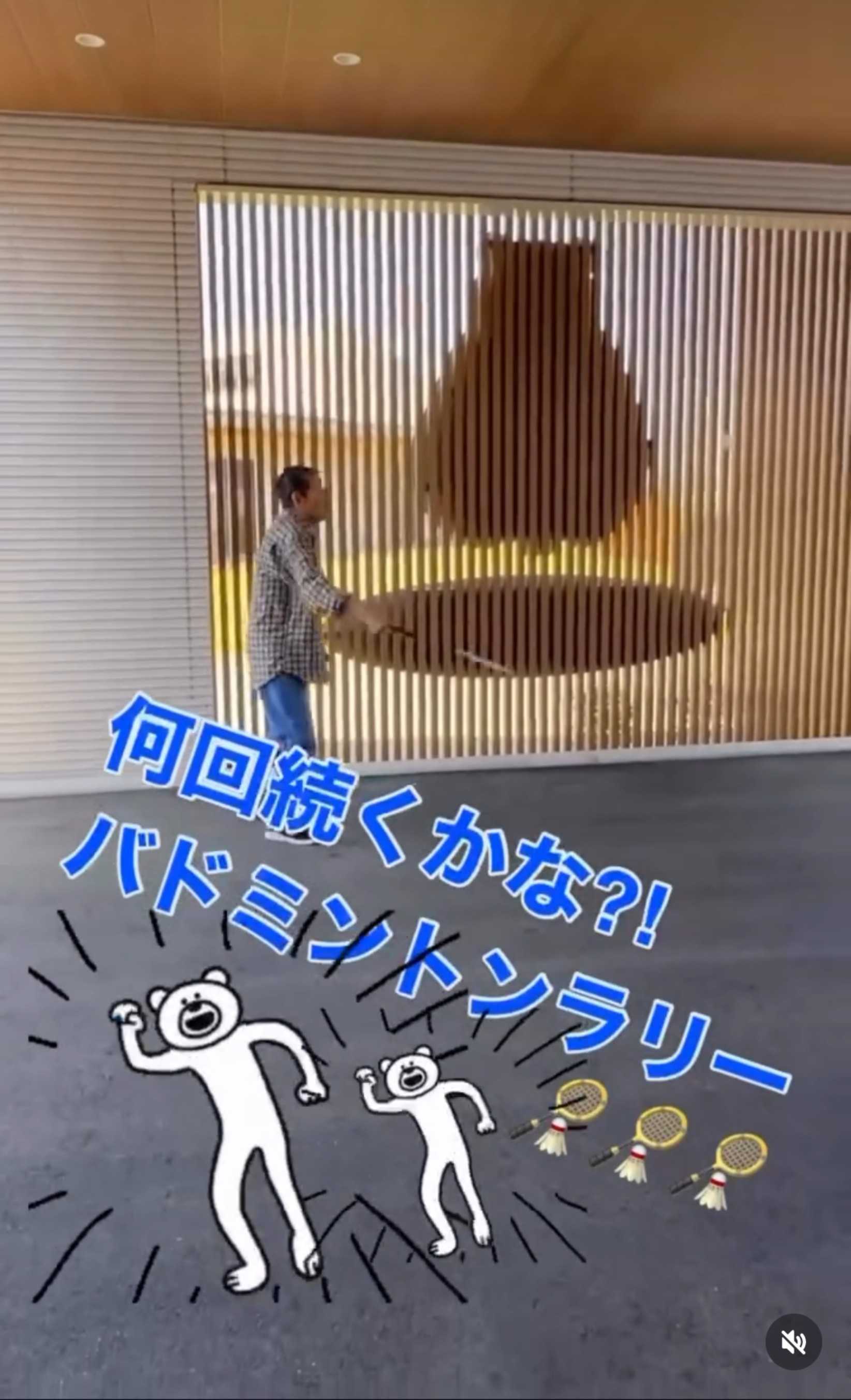 何回続くかな？ バドミントンラリー